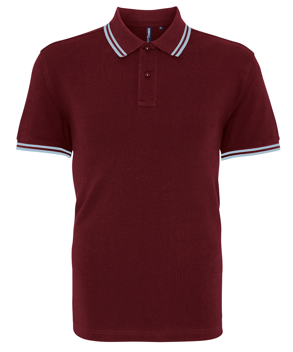 Polo passepoilé coupe classique homme - col contrasté