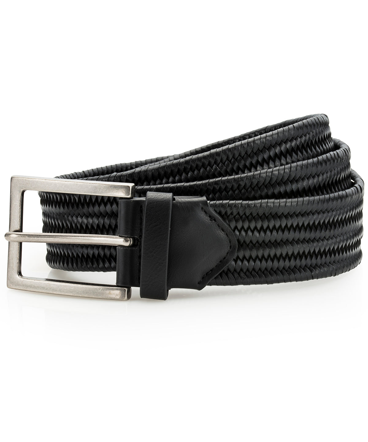 Ceinture tressée en cuir vértable
