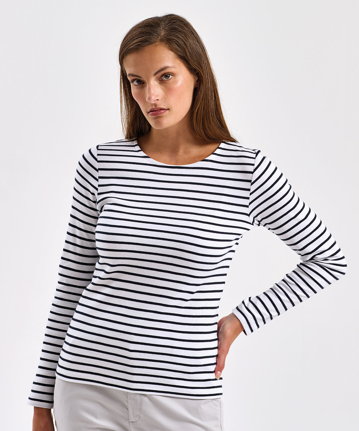 T-shirt marinière « coastal » femme à manches longues
