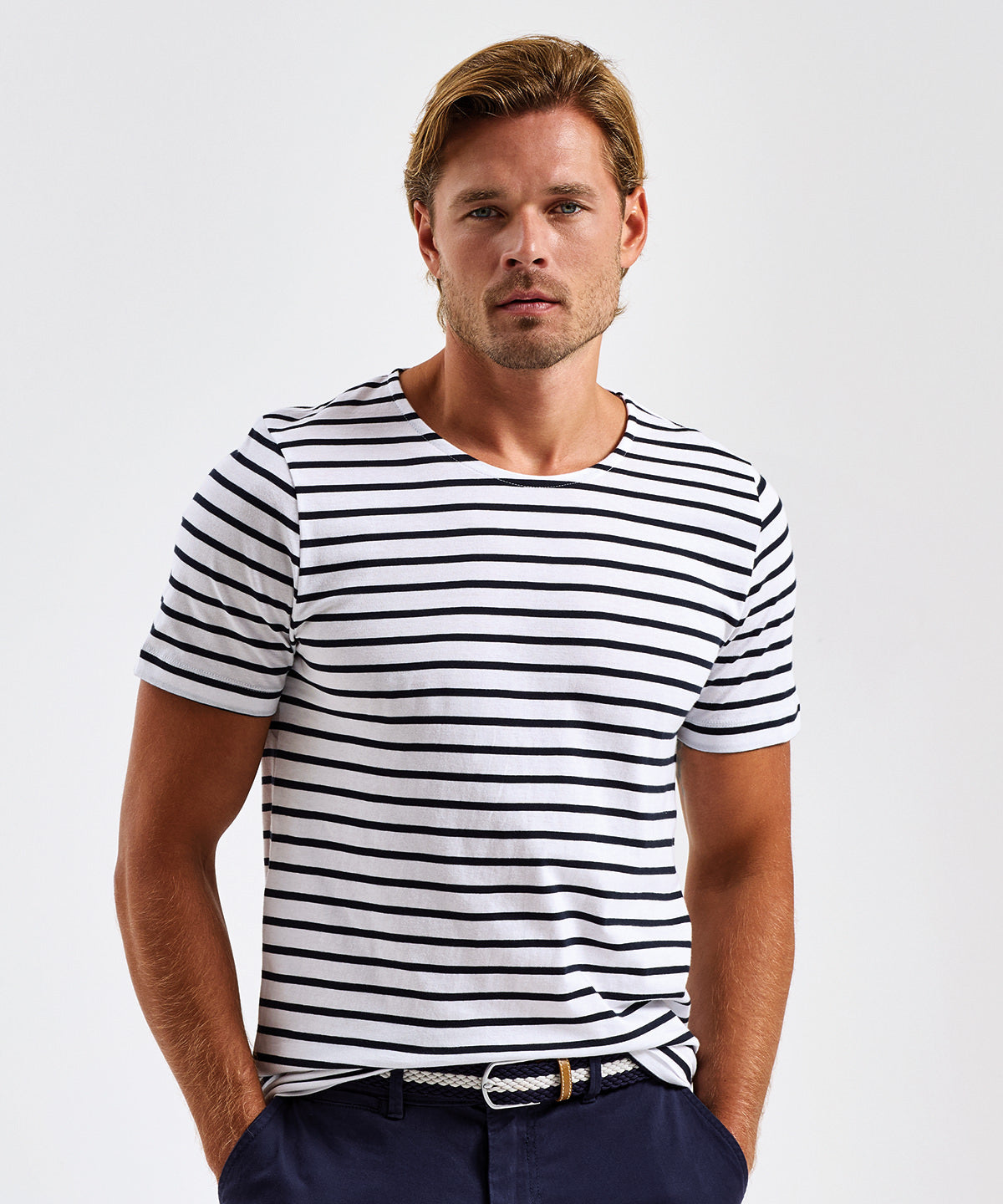 T-shirt marinière « coastal » homme à manches courtes