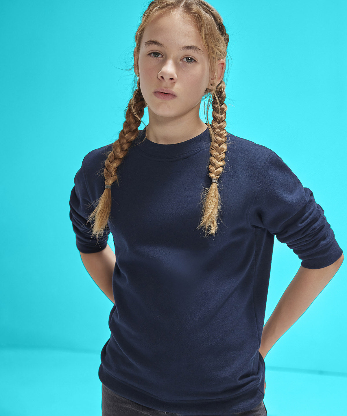 B&C ID.332 sweat col rond /Enfant
