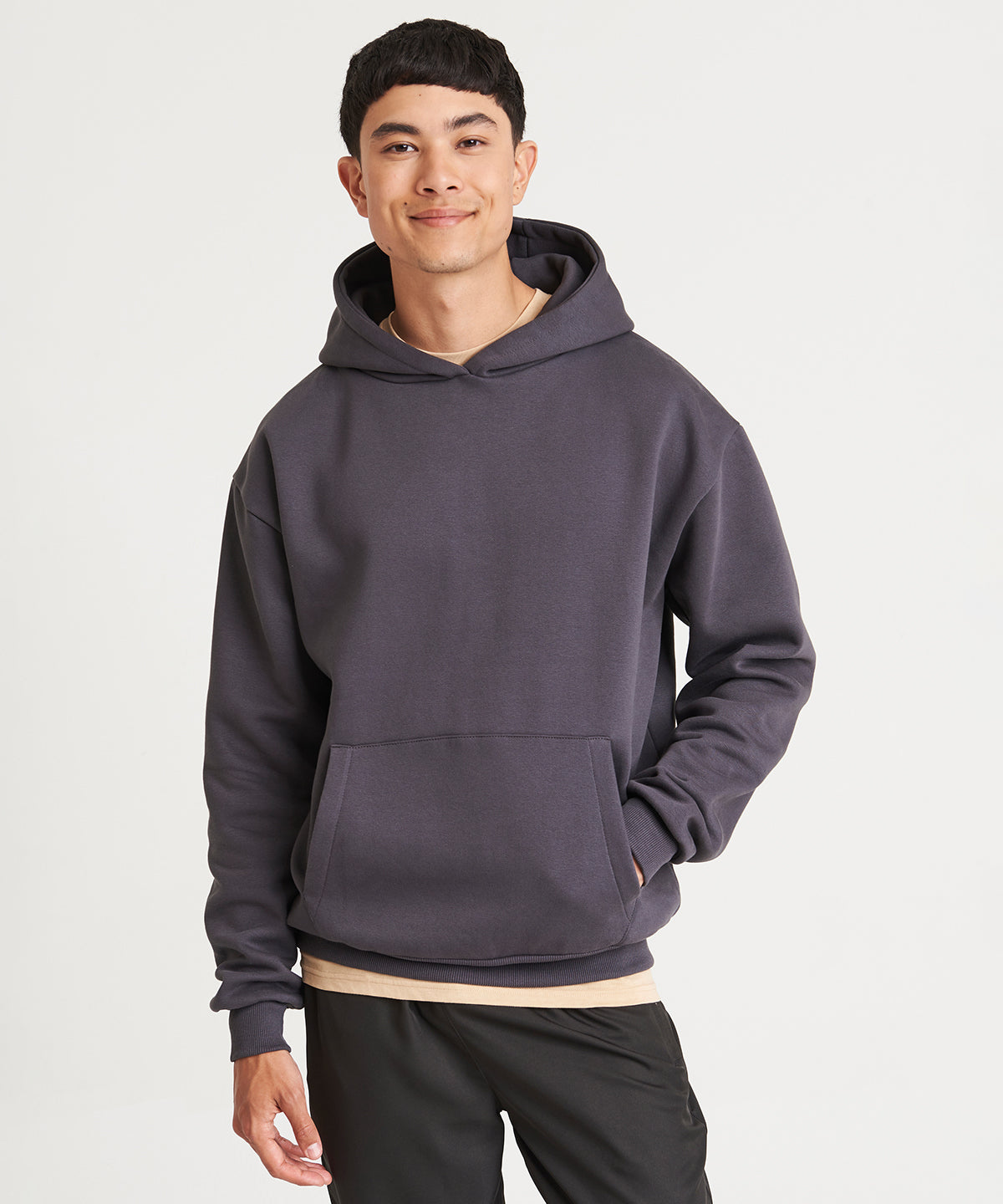 Sweat à capuche Signature boxy épais