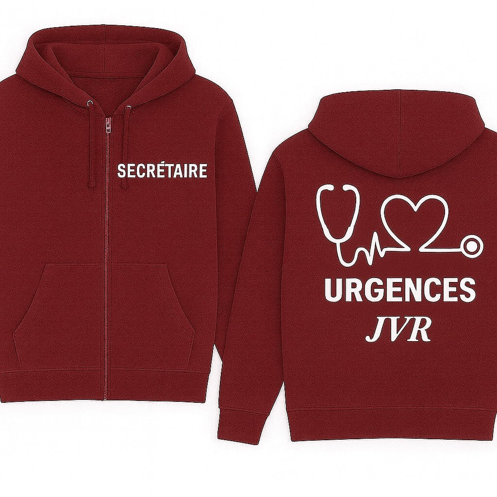 Sweat zippé Urgences JVR