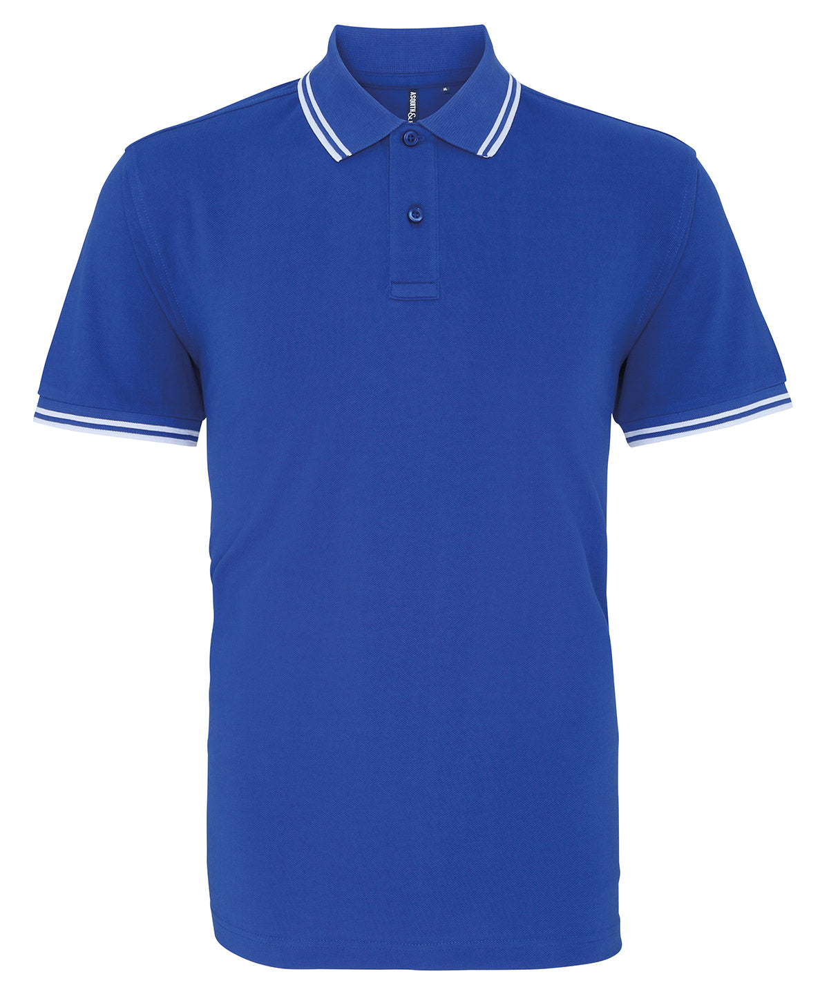 Polo passepoilé coupe classique homme - col contrasté