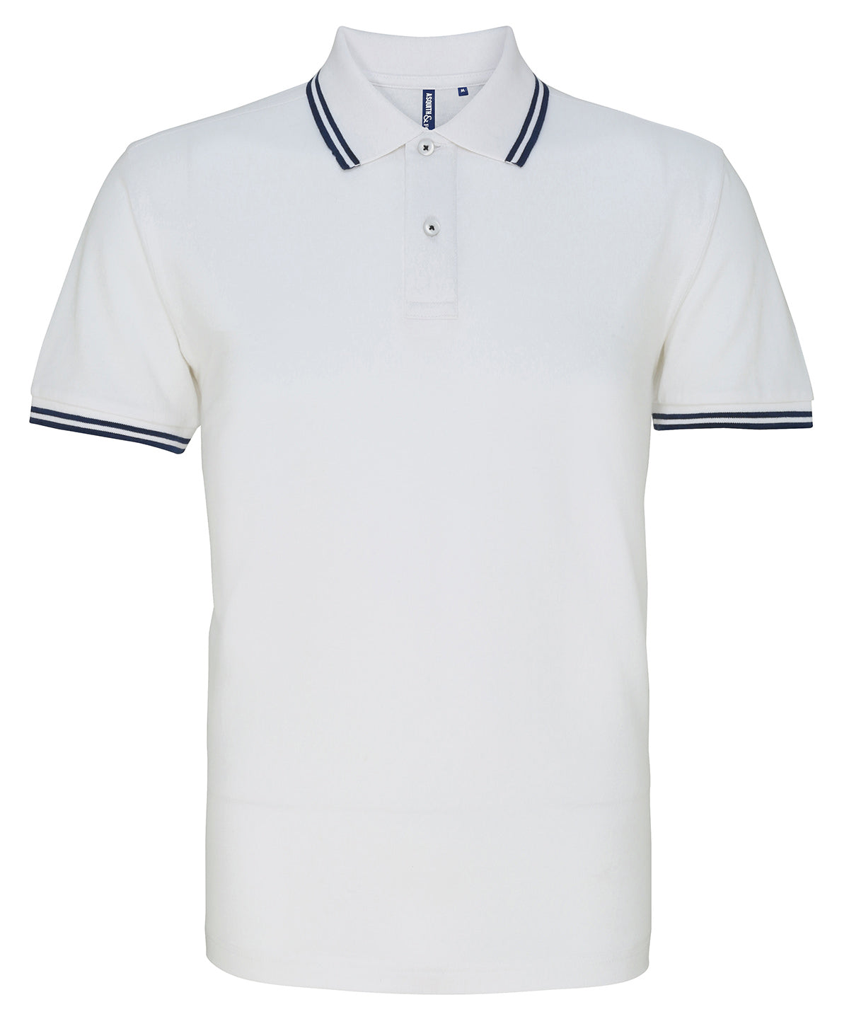 Polo passepoilé coupe classique homme - col contrasté