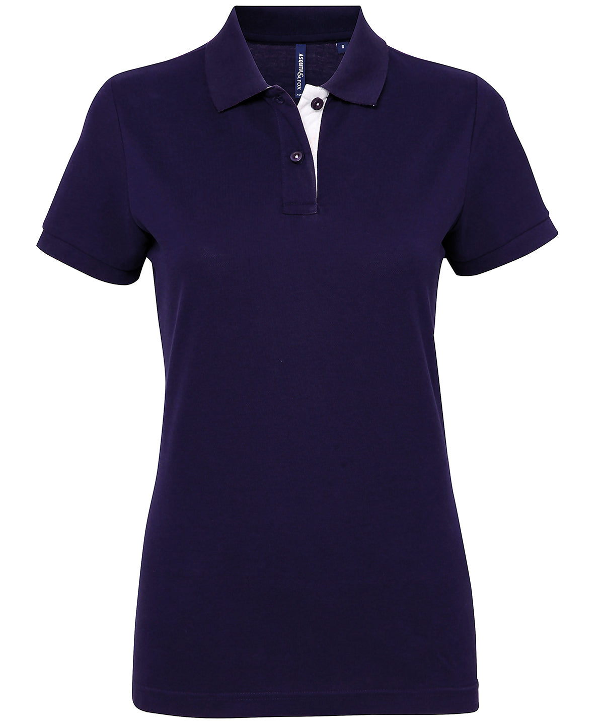Polo contrasté femme