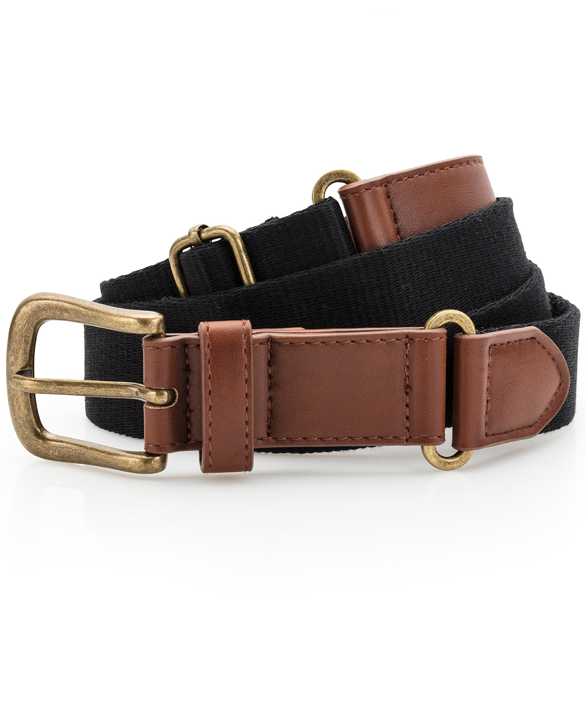Ceinture en toile et similicuir
