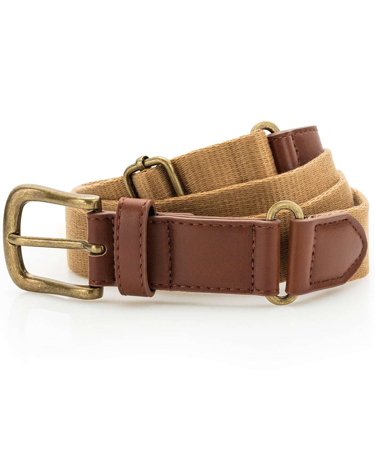 Ceinture en toile et similicuir
