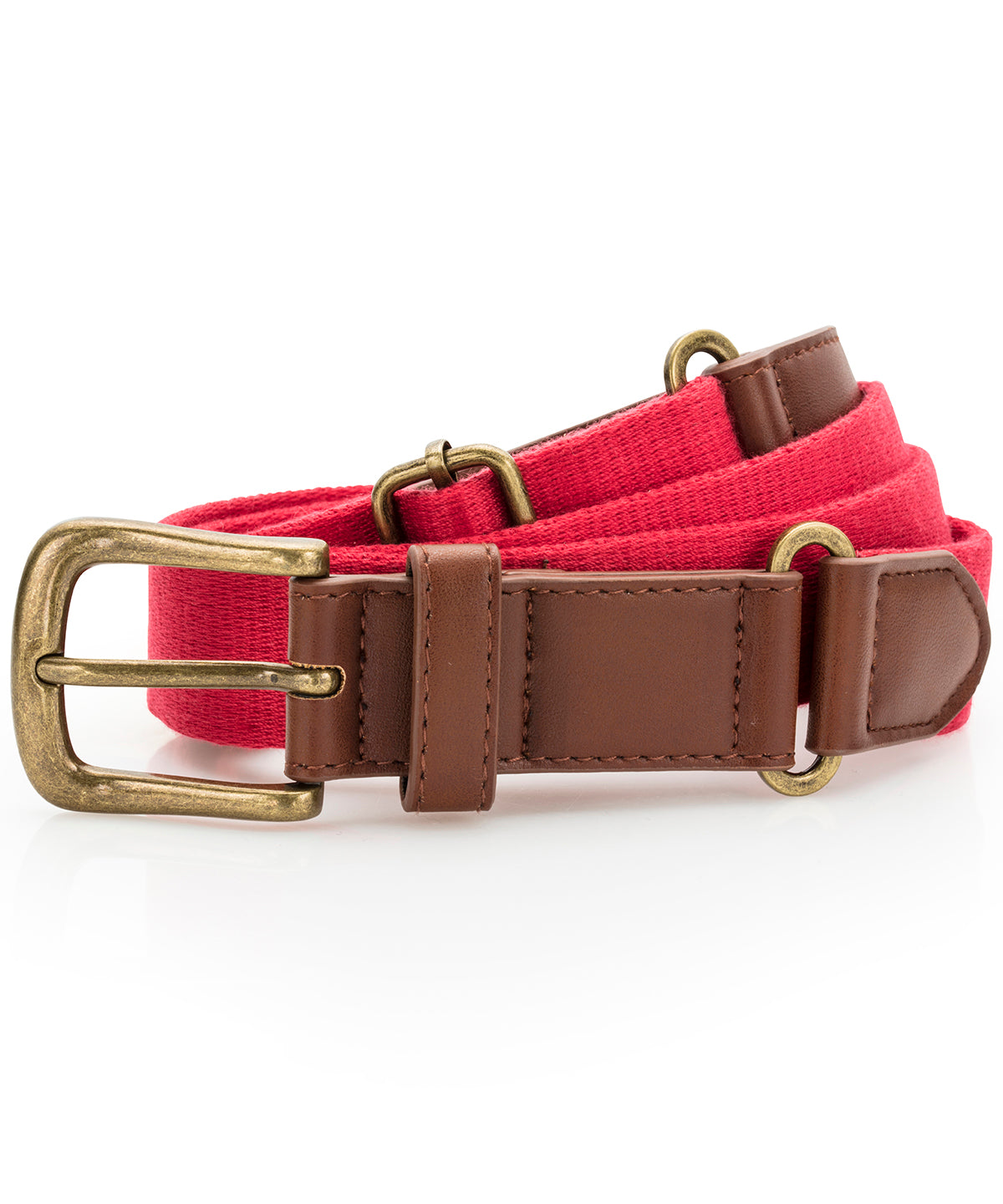 Ceinture en toile et similicuir