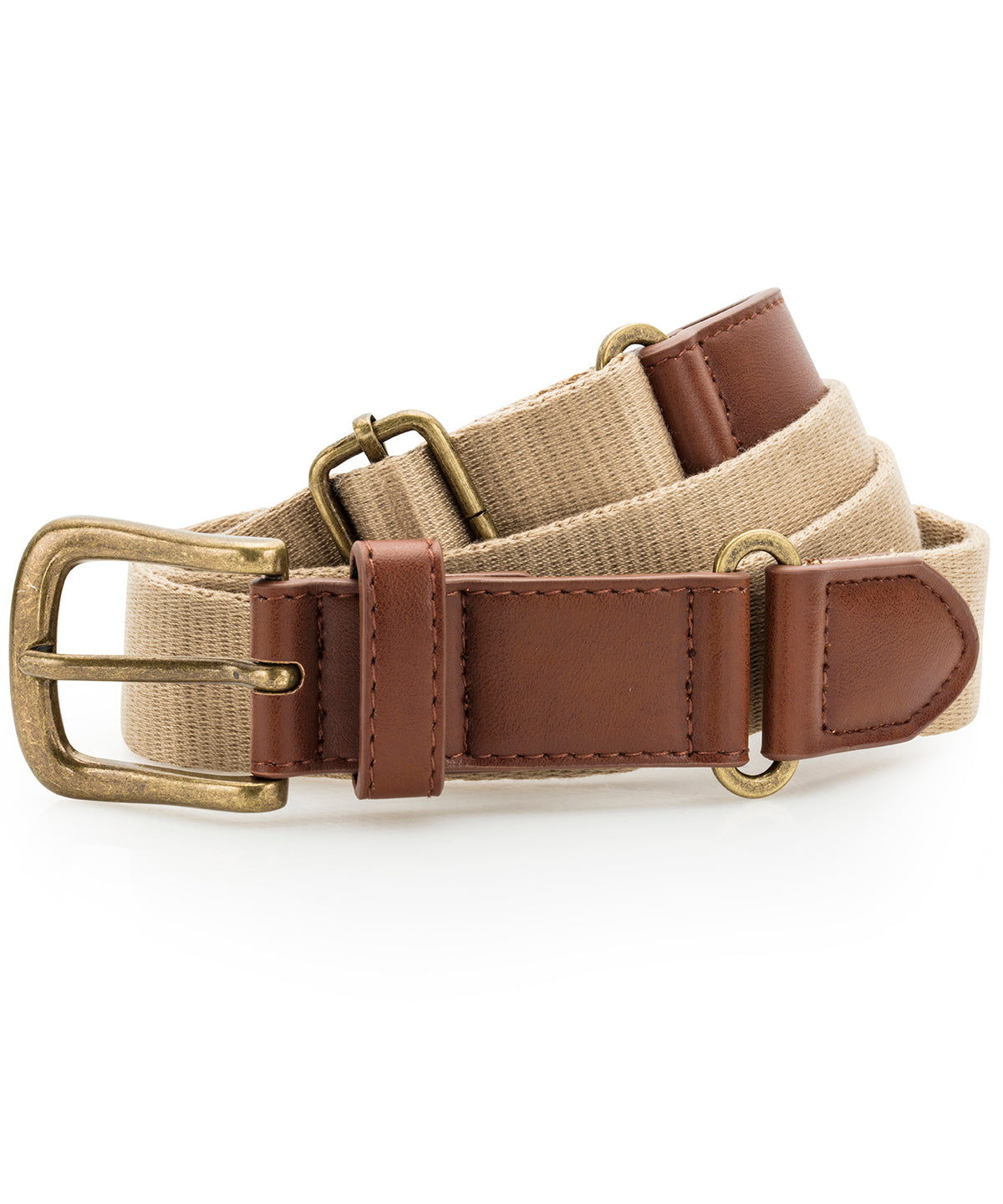 Ceinture en toile et similicuir