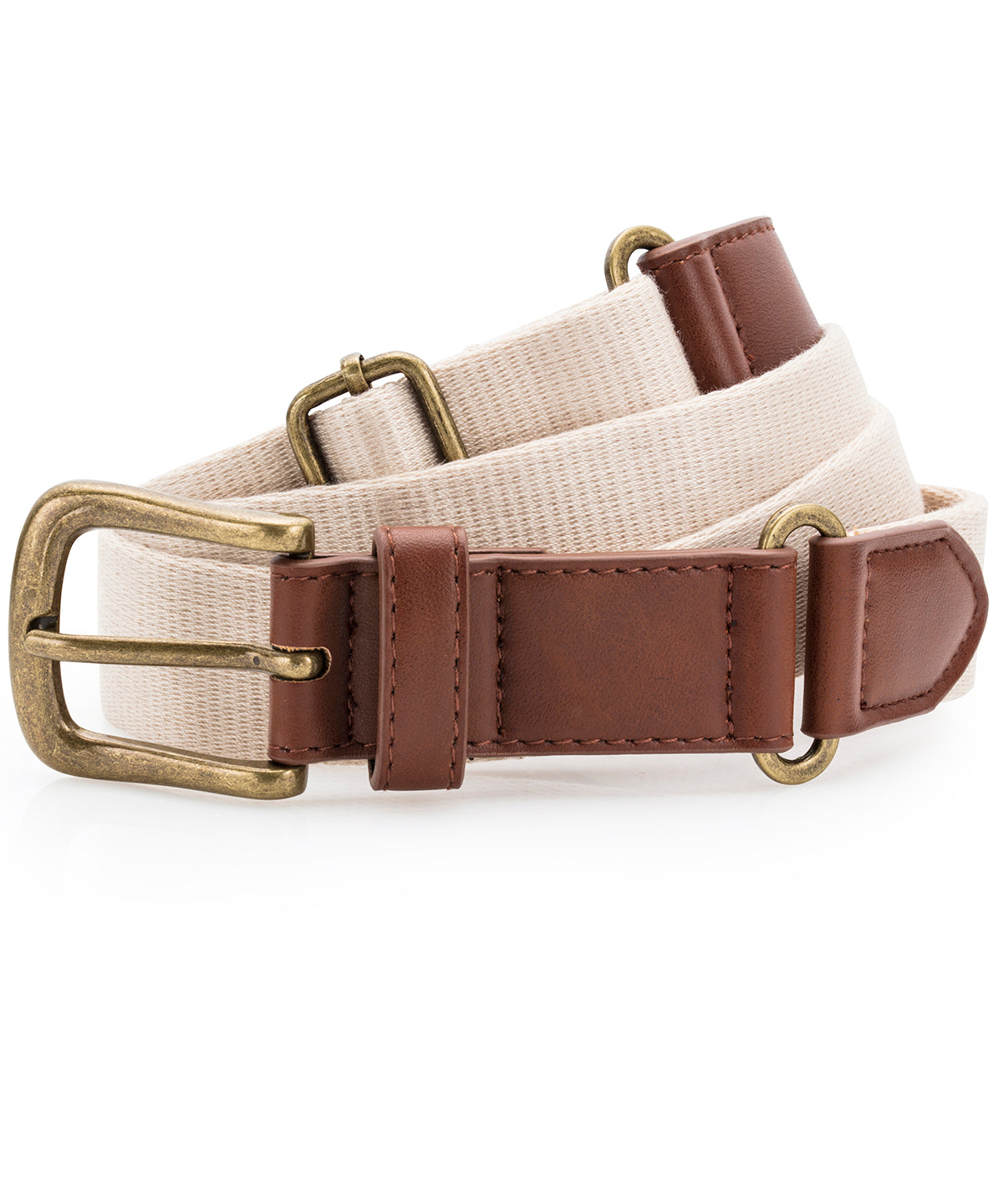 Ceinture en toile et similicuir