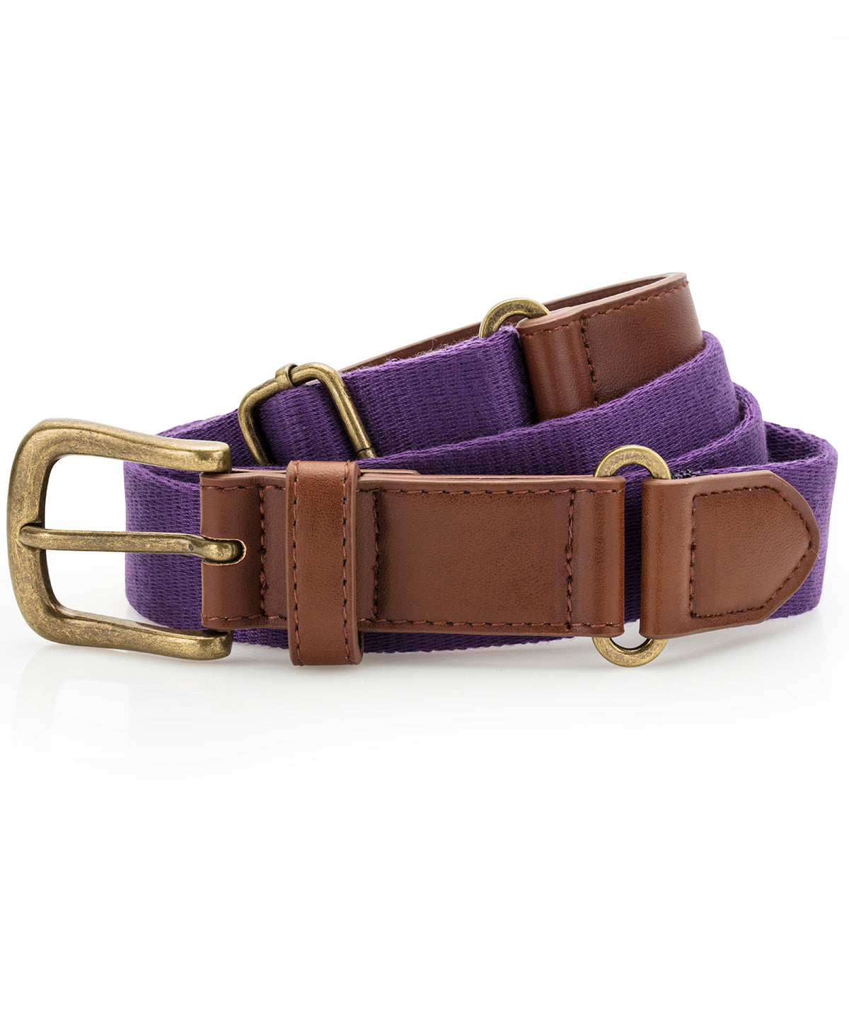 Ceinture en toile et similicuir