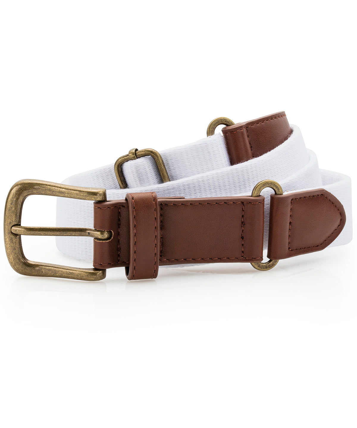 Ceinture en toile et similicuir