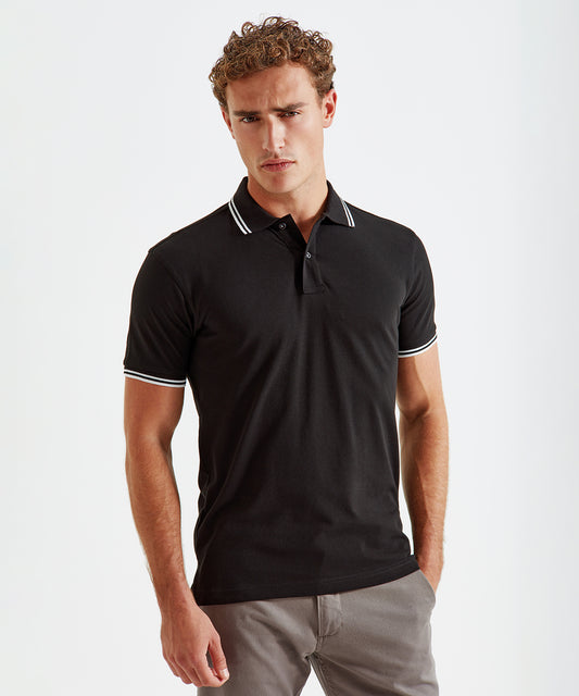 Polo passepoilé coupe classique homme - col contrasté