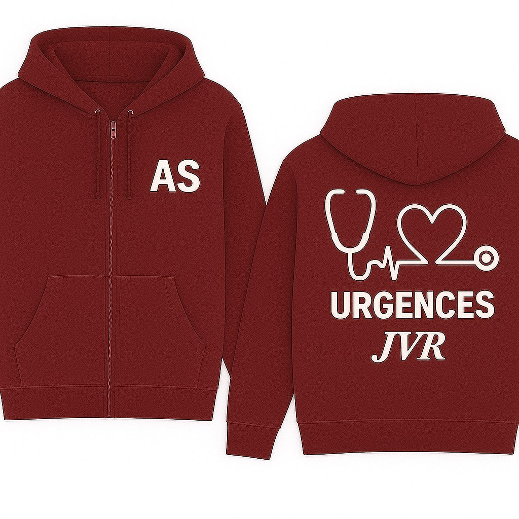 Sweat zippé Urgences JVR