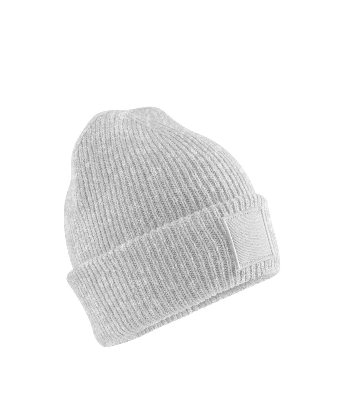 Bonnet enfant à large revers et écusson ton sur ton