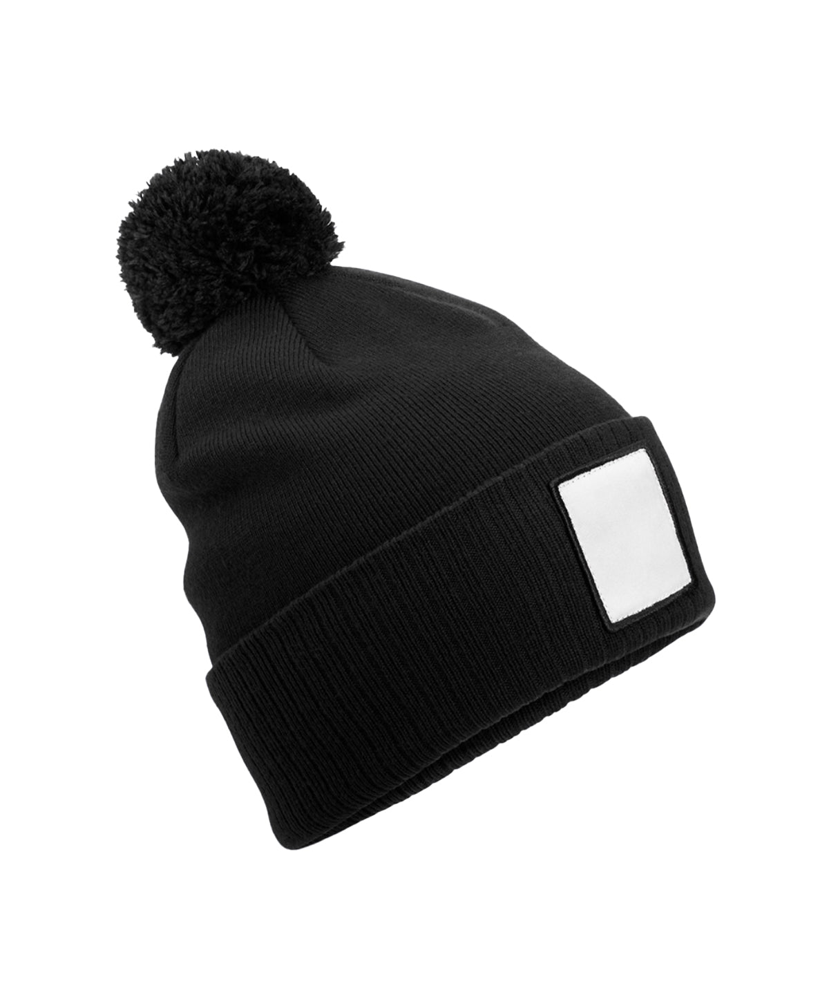 Bonnet à patch appliqué avec pompon