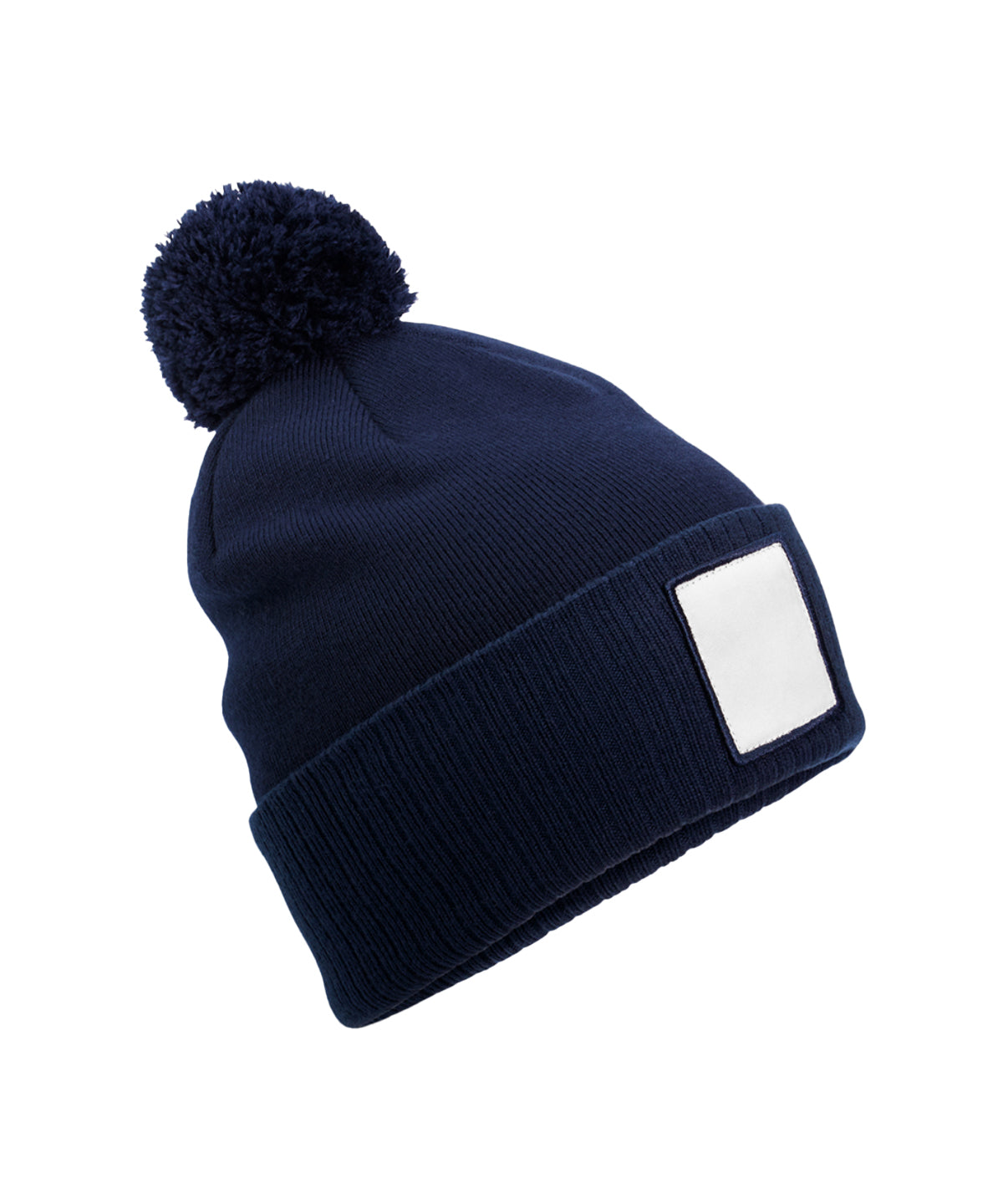 Bonnet à patch appliqué avec pompon