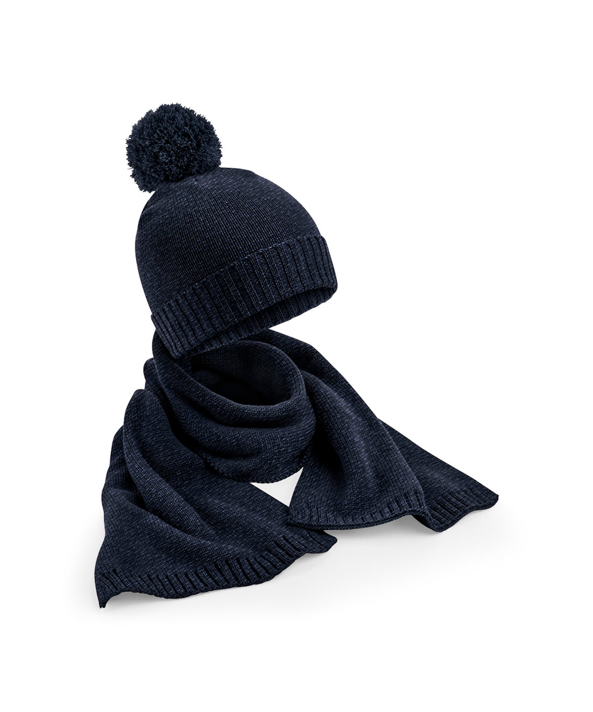 Écharpe et bonne en maille en coffret cadeau 
