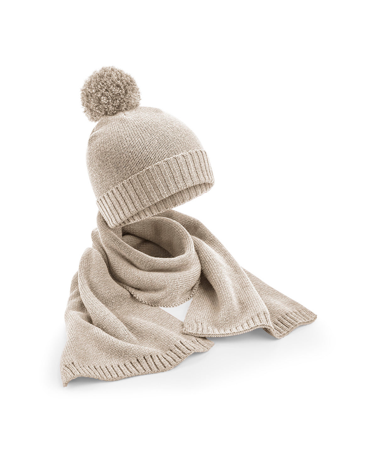 Écharpe et bonne en maille en coffret cadeau 