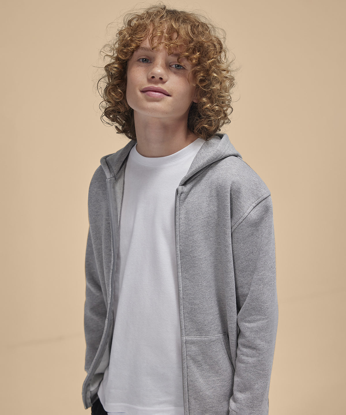 B&C ID.334 hoodie zippé /Enfant