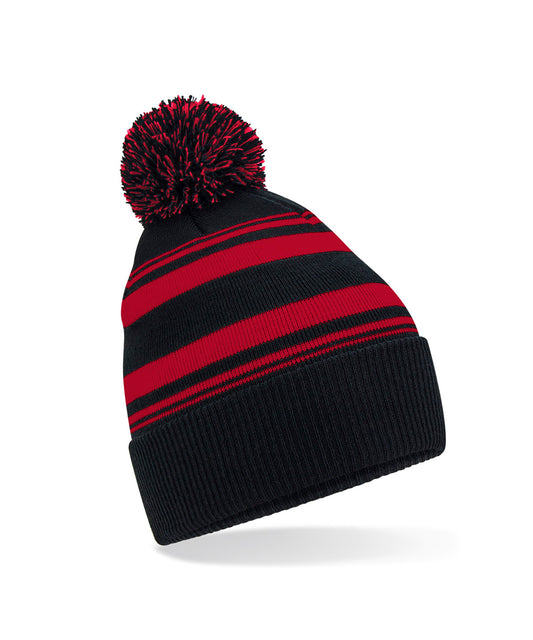 Bonnet de supporter à rayures 