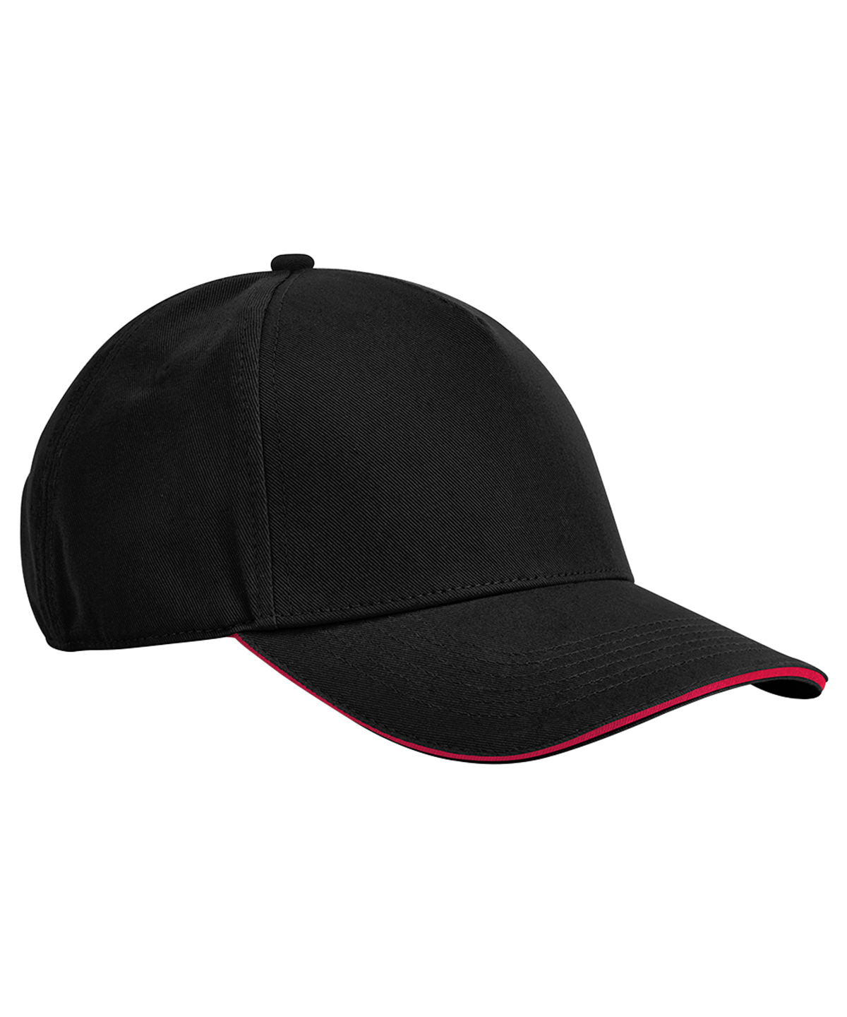 Casquette classique 5 panneaux en coton biologique EarthAware® - visière sandwich