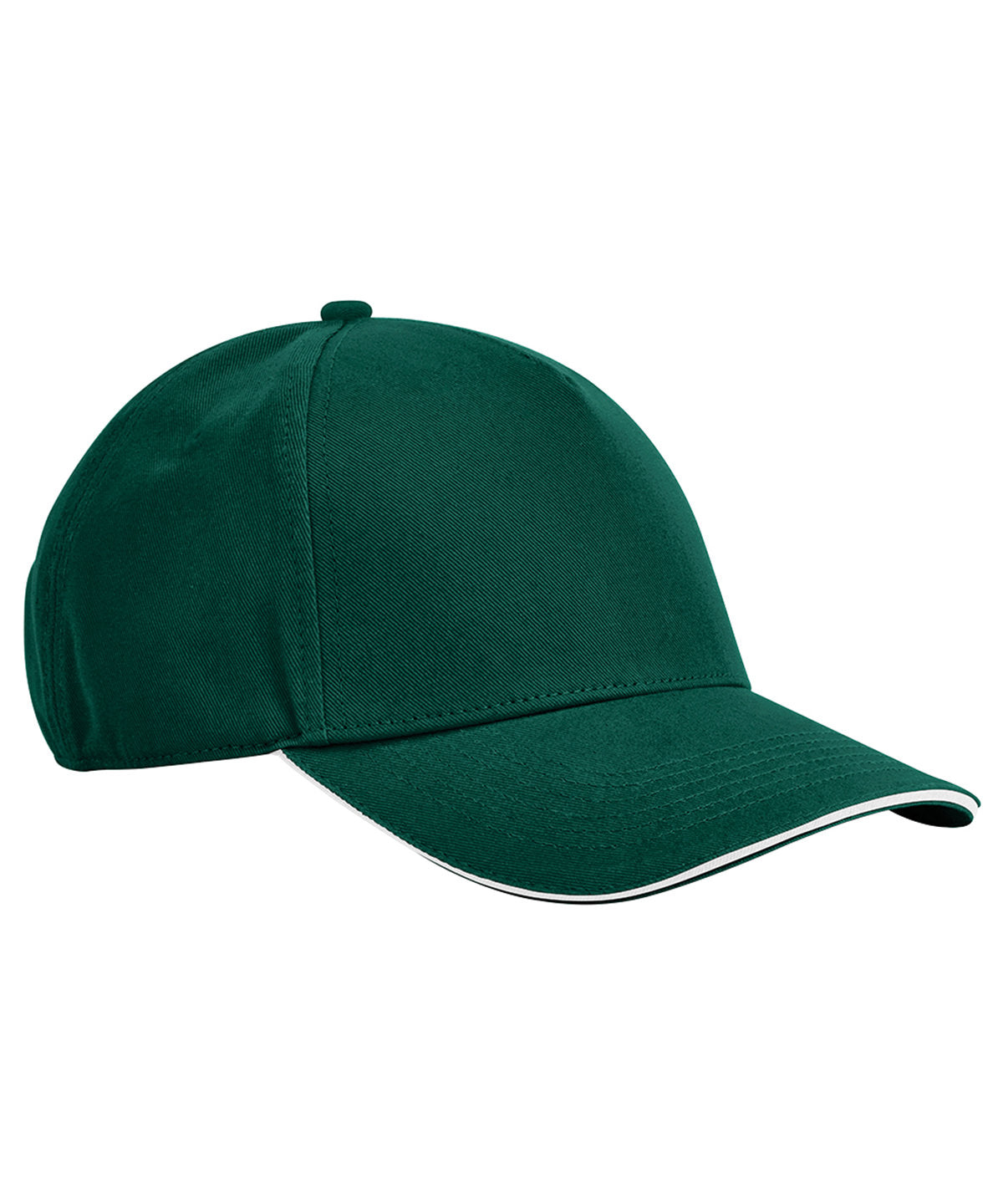 Casquette classique 5 panneaux en coton biologique EarthAware® - visière sandwich