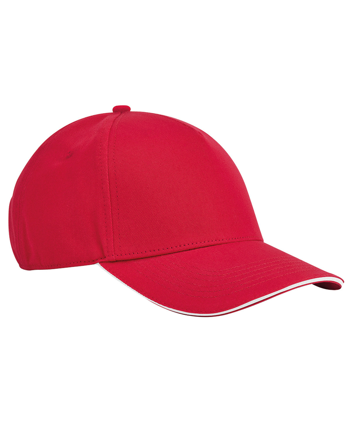 Casquette classique 5 panneaux en coton biologique EarthAware® - visière sandwich