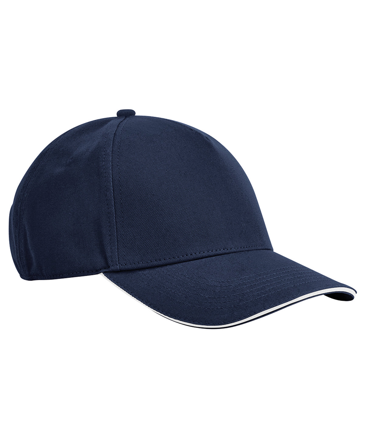 Casquette classique 5 panneaux en coton biologique EarthAware® - visière sandwich