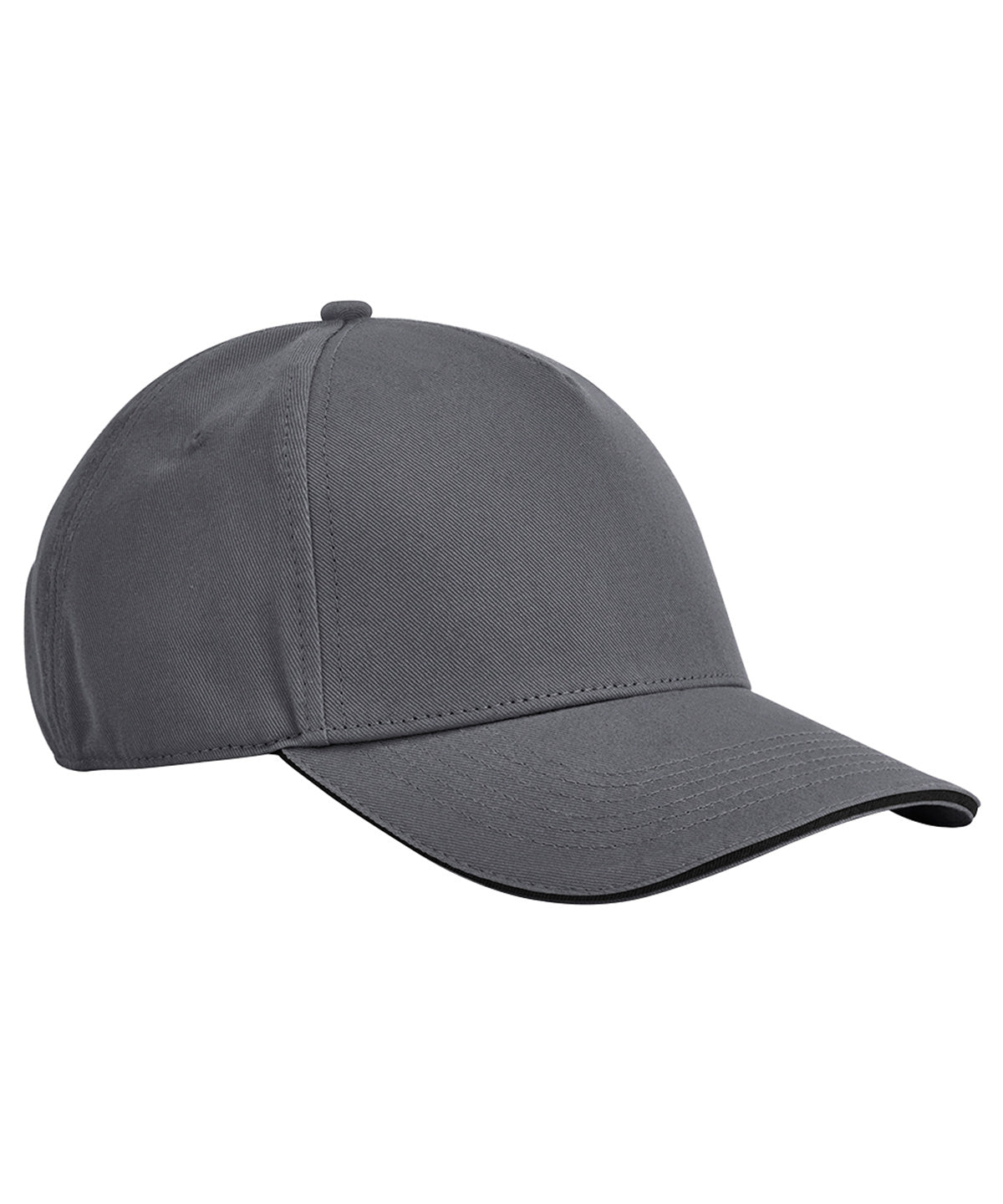 Casquette classique 5 panneaux en coton biologique EarthAware® - visière sandwich
