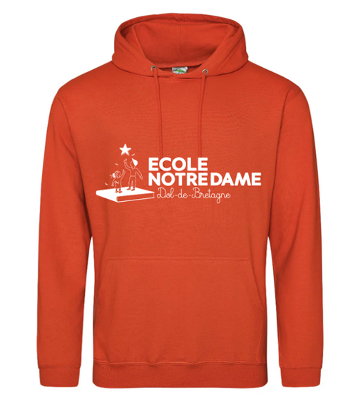Sweat capuche (Ecole) - 22€ - Dol de Bretagne
