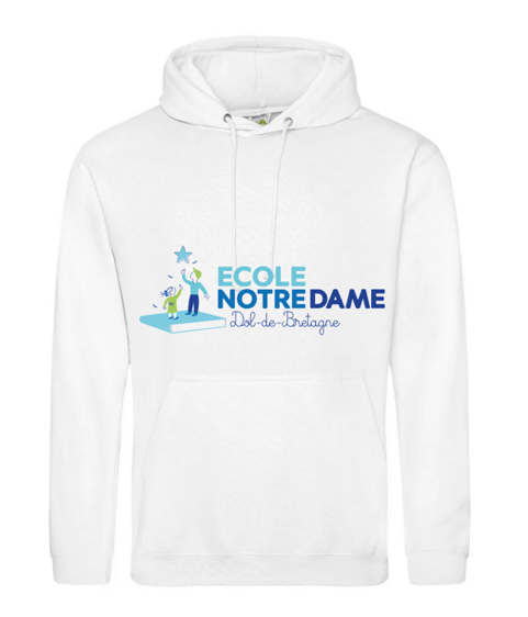 Sweat capuche (Ecole) - 22€ - Dol de Bretagne