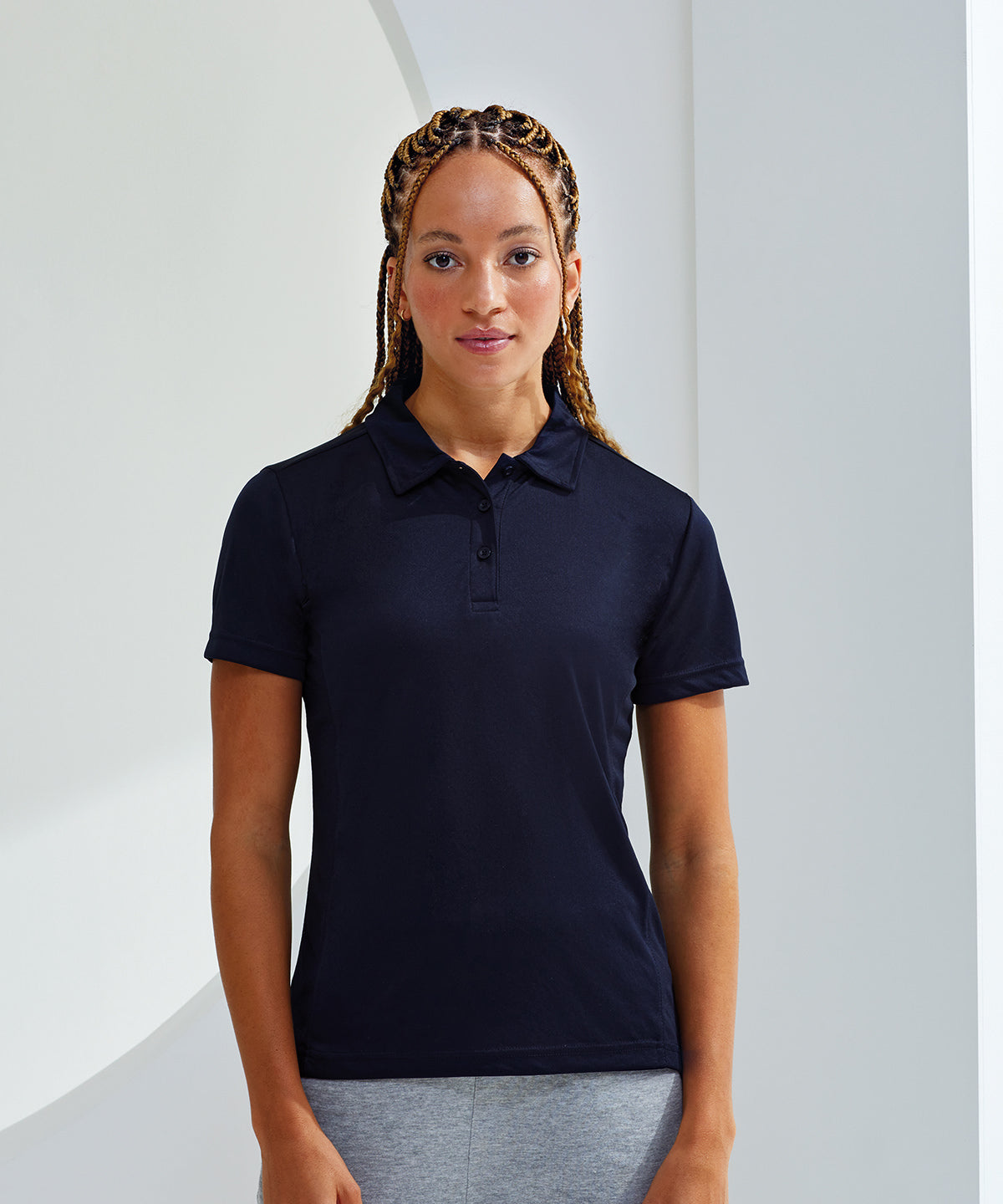 Polo à empiècements TriDri® pour femmes
