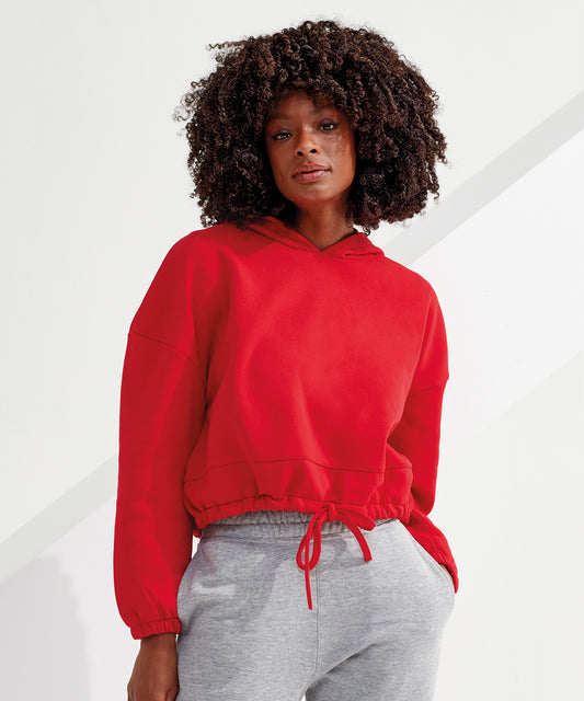 TriDri® Sweat à capuche oversize court femme