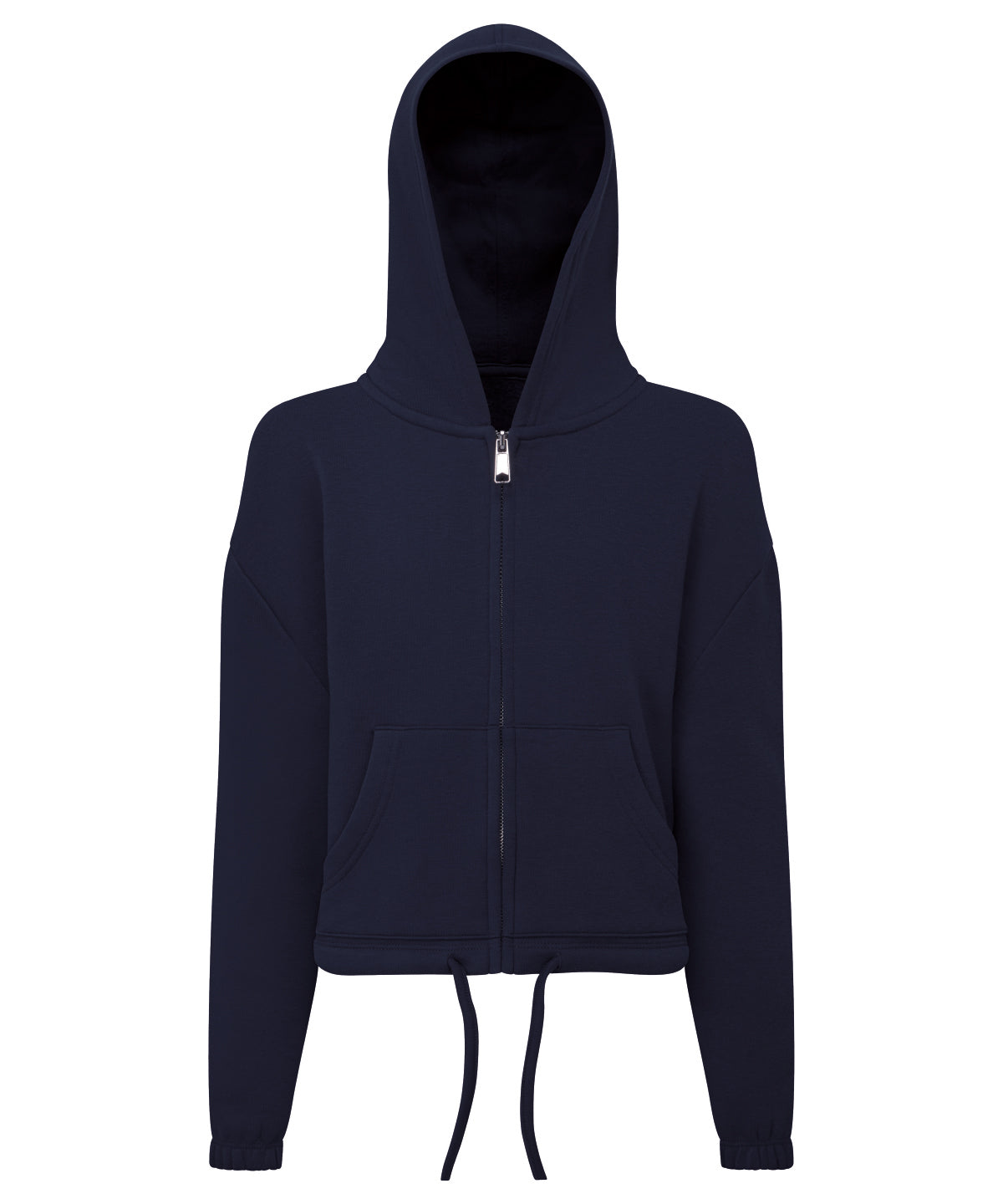 Sweat à capuche zippé crop-top oversize en tissu recyclé TriDri® enfant
