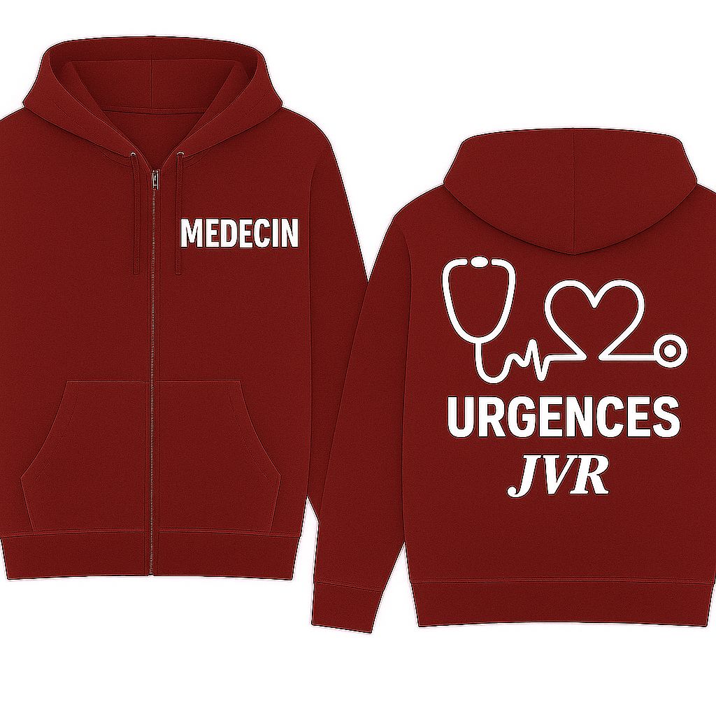 Sweat zippé Urgences JVR