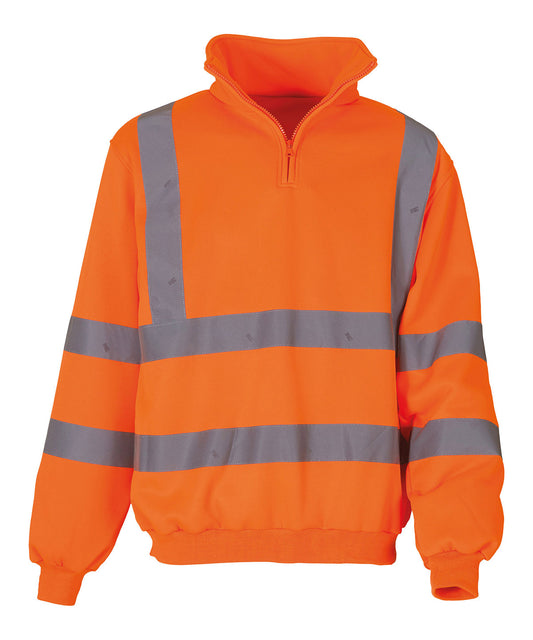 Sweat 1/4 zip haute visibilité (HVK06)