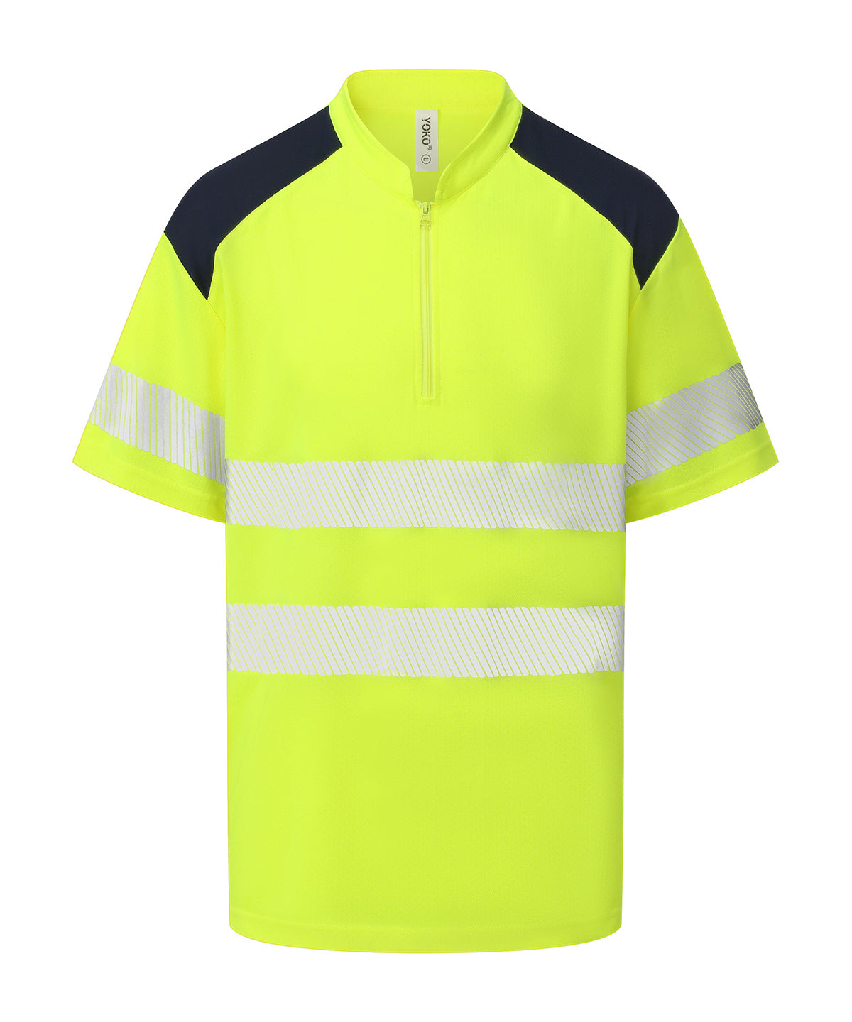 Polo à col mandarin, col zippé et garniture confort (HVJ230)