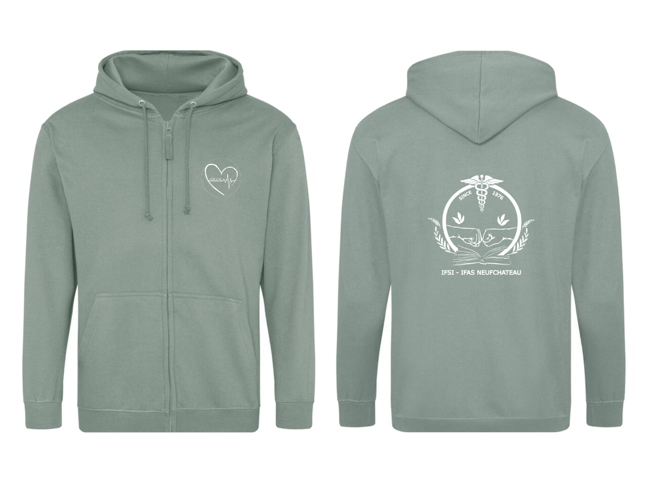 Vestes Zippées IFSI IFAS Neufchâteau