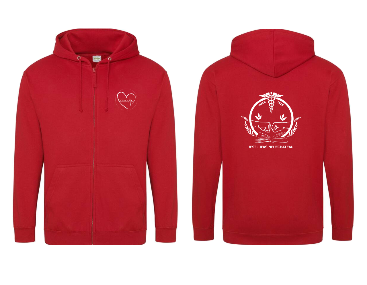 Vestes Zippées IFSI IFAS Neufchâteau